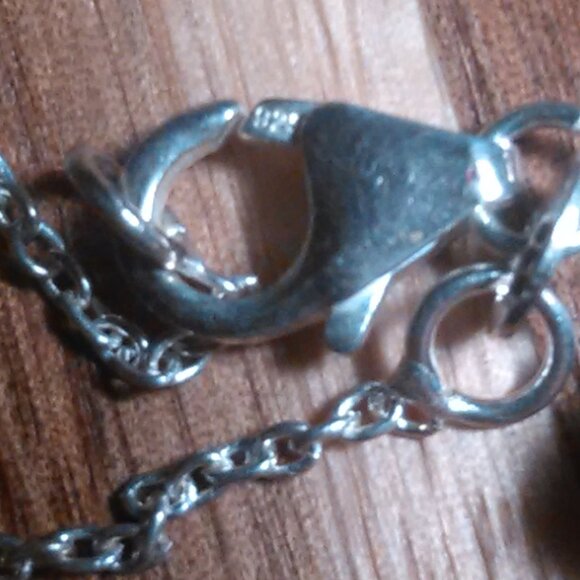 Red Jasper and Red Agate Sterling Silver Necklace - Picture 9 of 12